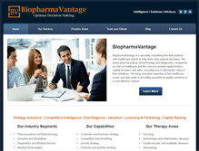 Tablet Screenshot of biopharmavantage.com